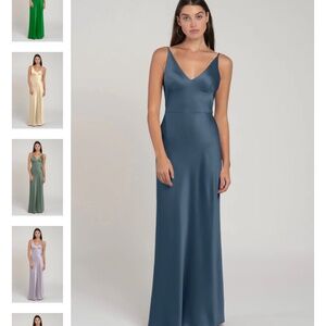 Jenny Yoo Marla Luxe Satin Dress